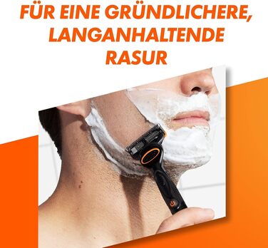 Смінні леза для чоловічої бритви Gillette Fusion 5 Power, 8 шт, помаранчеві