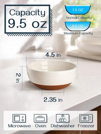 Набір мисок DOWAN для мюслі, супів та салатів (6 шт., 680 мл та 300 мл)