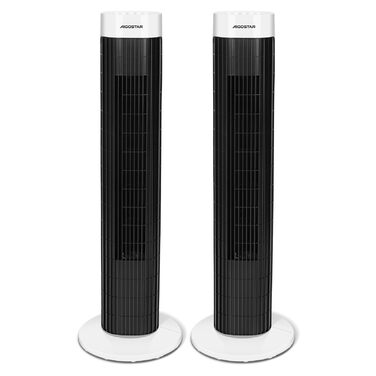 Вентилятор вежовий Aigostar Leise Turmventilator 76 см з осциляцією та таймером - 2 шт.