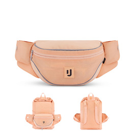 Джонні Ербан Баухташе Дамен & Herren Peach - Jimmy - 2в1 Поясна Сумка з Рюкзаком - Складаний Рюкзак для Фестивалю - Мультифункціональна та Водовідштовхувальна