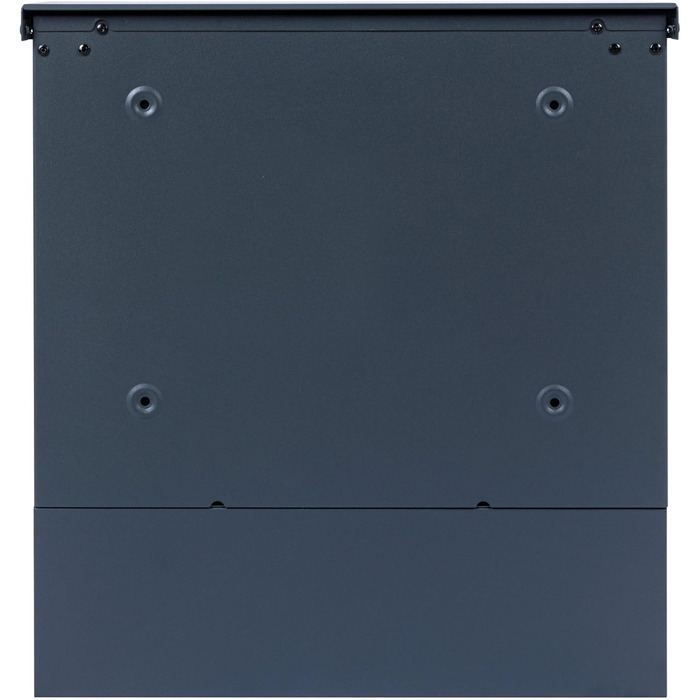 Поштова скринька Zelsius з відділенням для газет, антрацит RAL7016, з м'яким закриттям | Настінна або стійкова установка