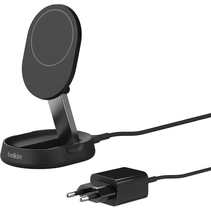 Белінкі BoostCharge Pro: Бездротова зарядка 15W з підтримкою Qi2 та MagSafe для iPhone 16/15/14/13/12 (з блоком живлення 20W)
