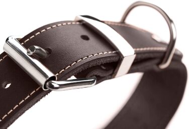 Нашийник для собак HUNTER AALBORG SPECIAL, шкіряний, міцний, комфортний (XS-S), темно-коричневий