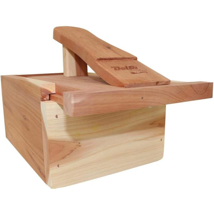 DELFA Shoe Care Cedar Wood Box - Real Wood Box with Bama Care Products - 5-Piece Shoe Care Set - Cream, Brush, and Polishing Cloth