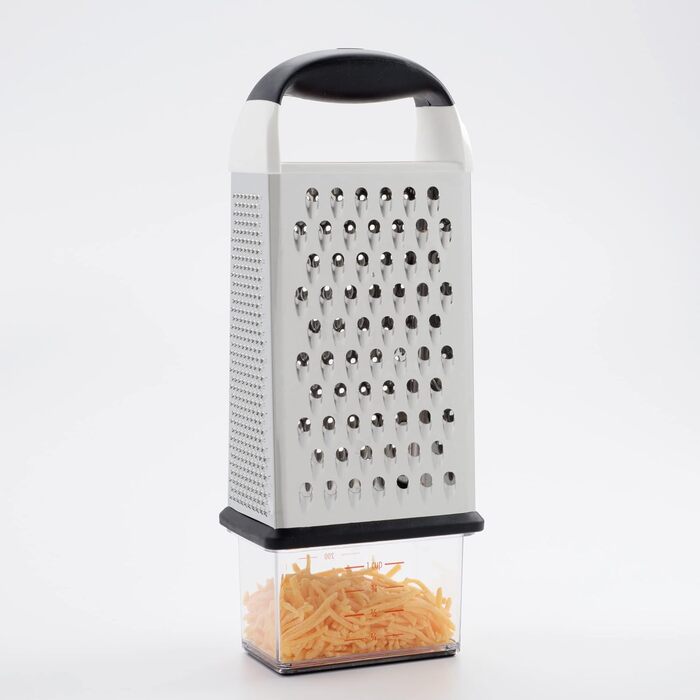 OXO Good Grips Трита тертка з контейнером з нержавіючої сталі – для овочів та інших продуктів