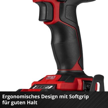 Акумуляторний ударний дриль-шуруповерт Einhell TE-CD 18/40 Li-i +64 (18 В, 40 Нм, 13 мм патрон, 2 швидкості, комплект з акумулятором, зарядним пристроєм та аксесуарами) Power X-Change