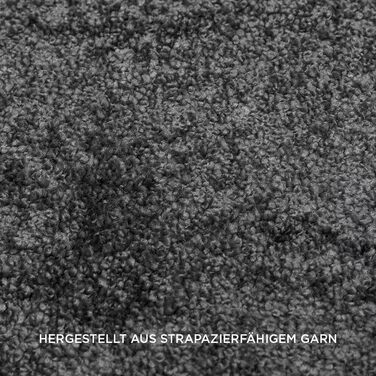 Килим для вітальні та спальні Maine Studio, 140x200 см, короткий ворс, антрацит