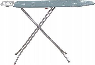 Складане прасувальне щитове поле Basic, 114x34 см з металевою сіткою, прасувальний стіл з підкладкою з 5 мм пінопласту та полицею для праски, прасувальне щитове поле з антиковзними ніжками