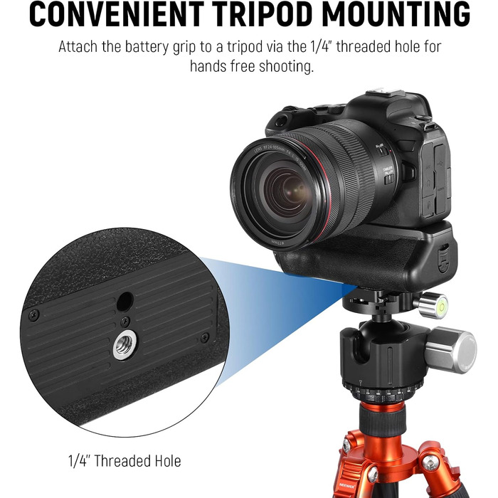 Грип батареї NEEWER BG-R10 для Canon EOS R5 R5C R6 R6 Mark II - сумісний з LP-E6/LP-E6N/LP-E6NH