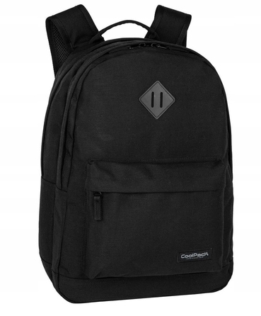 Багатовідсіковий шкільний рюкзак CoolPack, чорний з жовтими та золотистими акцентами, 27 л