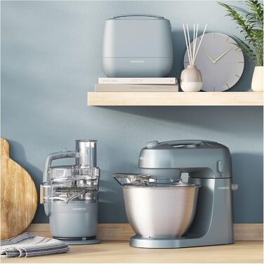 Кухонний комбайн Kenwood MultiPro Go FDP22.130GY, 900 Вт, блакитний, 1.3 л, для нарізки, натирання, подрібнення та замішування тіста