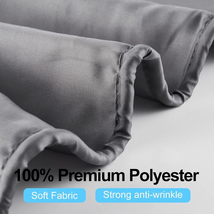 Шторка для душу DUFU, водовідштовхувальна, миється | Швидковисихаюча поліестер, 12 гачків | Напівпрозора захисна шторка для ванни (180x200 см, Темно-сірий)