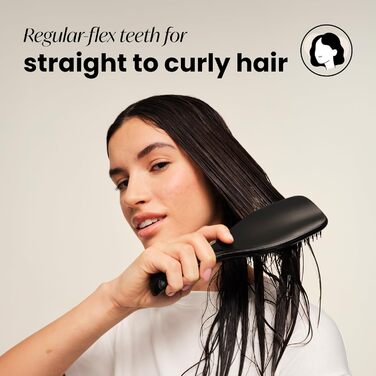 Тізер Tangle Teezer Ultimate Detangler Black Gloss - щітка для волосся, чорна, велика