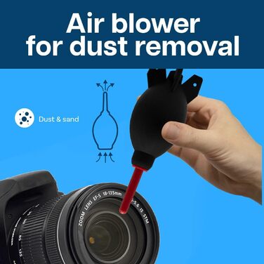 Набір для чищення сенсорів MMOBIEL 57 деталей: для об'єктивів, сенсорів, камер DSLR, APS-C та повноекранних