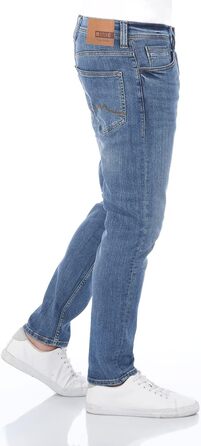 Джинси чоловічі MUSTANG Oregon Tapered Fit, блакитні (Light Blue Denim) - розтяжка, зручний крій 30-40/32-34