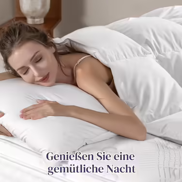 Ковдра пухова BedStory 135x200 см, всесезонна, 1215 г пуху та пір'я, 100% бавовна, щільність 450 г/м², сертифікати Oeko-TEX та RDS