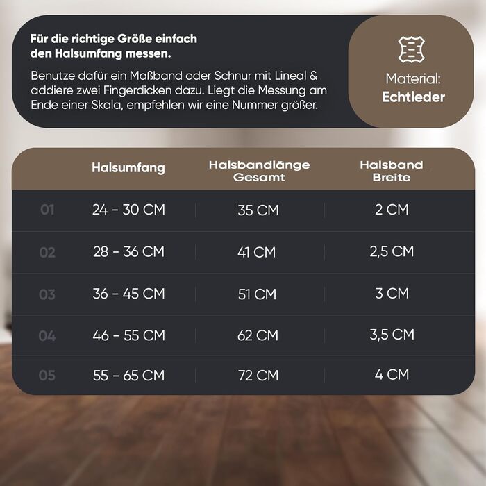 Мінімалістичний шкіряний нашийник для собак Michur Minimo, чорний, різні розміри (36-45 см)