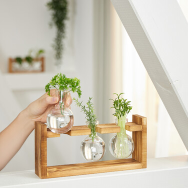 Relaxdays Reagent Tube Vase with Stand