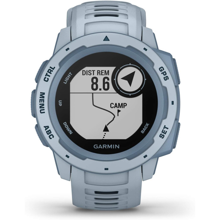 Garmin Instinct - водонепроникні GPS-годинники зі спортивними та фітнес-функціями, до 14 днів роботи від акумулятора. Вимірювання частоти серцевих скорочень на зап'ясті, фітнес-трекер [Відновлені]