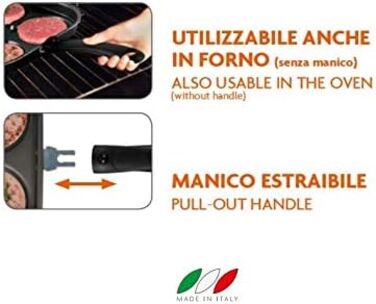 Excelsa Scheibe Cook Pan, 7 compartments, for pancakes/crepes, diameter: 28 cm, aluminum