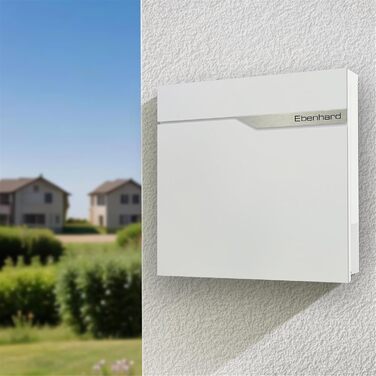 Поштова скринька Metzler антрацит з газетницею та табличкою для імені, RAL 7016, вулична, стійка до корозії, для настінного монтажу, сучасний дизайн 37x37x10.5 см