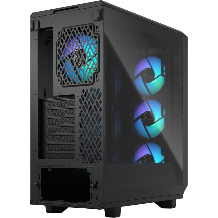 Корпус для ПК Fractal Design Meshify 2 Compact Black ATX Mid Tower, RGB, загартоване скло (Light Tint), високий повітряний потік