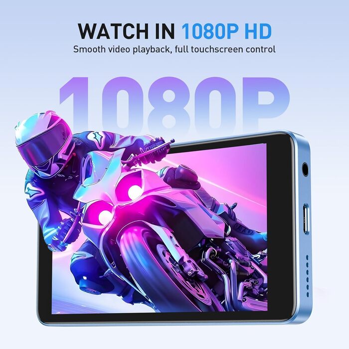 MP3 плеєр AGPTEK 96GB Bluetooth Wi-Fi Android 14, 4