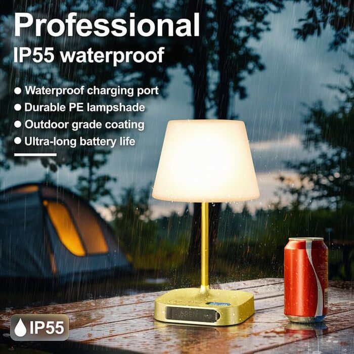 LED лампа на акумуляторі Anordsem: бездротова торшерна лампа з торшером USB A+C, торшер для дитячої/дитячої кімнати, лампа для читання, подарунок