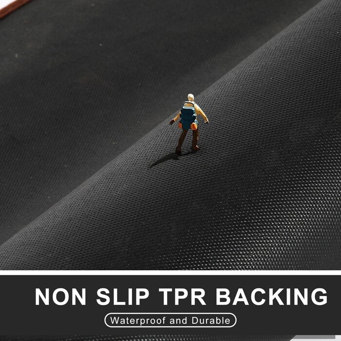 Привідний килимок Mibao для входу та авто 60x90 см, протиковзкий вологопоглинаючий килим для бруду та лап тварин, що миється в машинці (Коричневий)