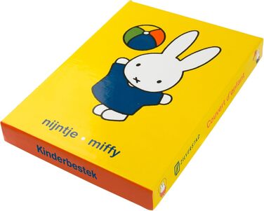 Дитячий столовий набір Miffy, 4 шт., нержавіюча сталь, сріблястий, 21.5 x 15.5 x 2.5 см