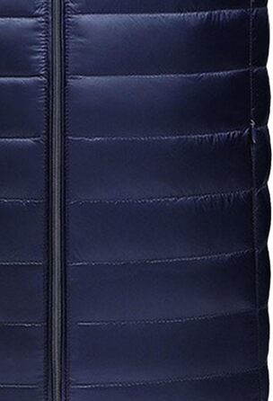 Чоловіча жилетка з пуху, утеплена, стегана, для активного відпочинку, водовідштовхувальна, без рукавів (Синій, XXL)