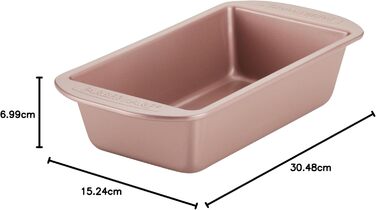 Форма для запікання Farberware 9x5 дюймів, антипригарна, для м'ясного хліба і випічки, рожеве золото