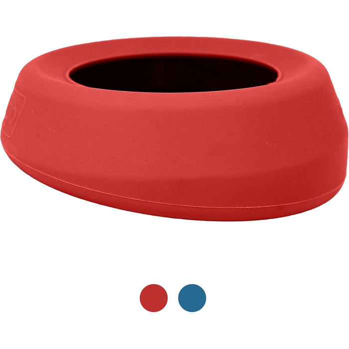 Kurgo Splash Free Wander: Миска для води для собак, 0.7 л, червона, витокозахисна, портативна