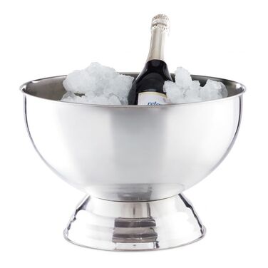 Relaxdays Champagne Cooler Bowl Stainless Steel