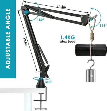 Razer Seiren X: кріплення-плече для мікрофона з поп-фільтром (YOUSHARES)
