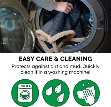 Кішечка Furhaven: зручне ліжко для кота з флісу, складане, миється - Small (Cozy Denim, X-Large)