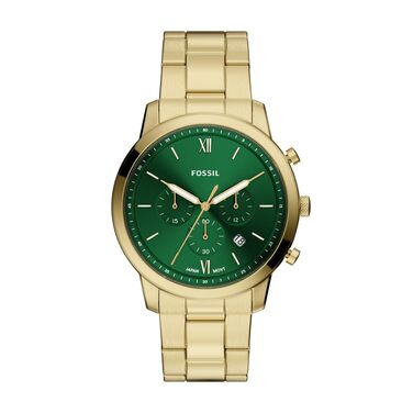 Годинник чоловічий Fossil Neutra Chronograph, кварцовий, з браслетом з нержавіючої сталі (золото та м'ятний)