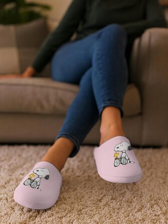Домашні тапочки United Labels Peanuts Snoopy для жінок - Woodstock, рожеві, 41/42 EU