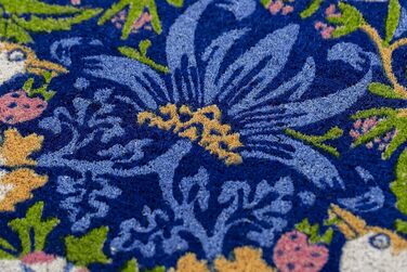 Entryways Victoria and Albert Museum Strawberry Thief Coir Doormat, Coconut Fiber, Multi, 45 x 75