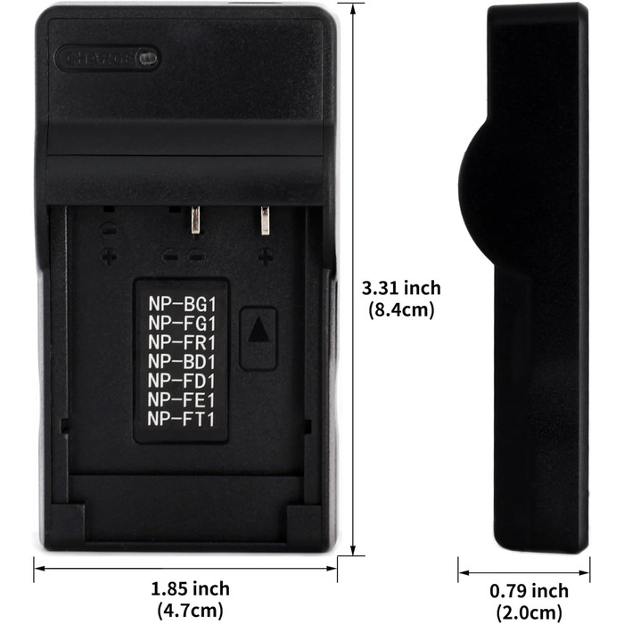Зарядний пристрій USB Norifon NP-BG1 для камер Sony Cyber-Shot DSC-H50, H55, H70, H90, HX30V, HX5V, HX7V, HX9V, W150, W290, W230, W220, W200, W300, W50