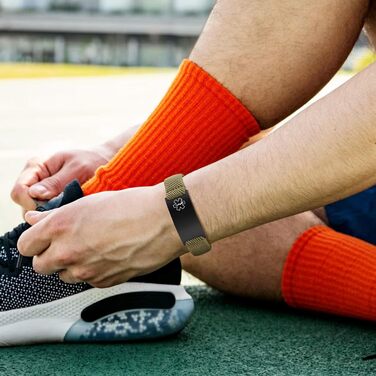 Медичний браслет FLHEART з персоналізованою гравіюванням для SOS, діабету, епілепсії, алергії. Еластичний, регульований, чоловічий/жіночий (3 - темно-зелено-чорний)