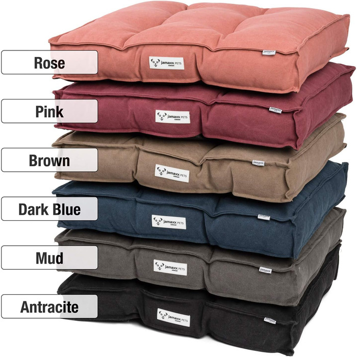 Килимок для собак JAMAXX з м'якою наповнювачем, знімний чохол, килимок для собак, лежанка для собак, темно-синій, 65x55 см