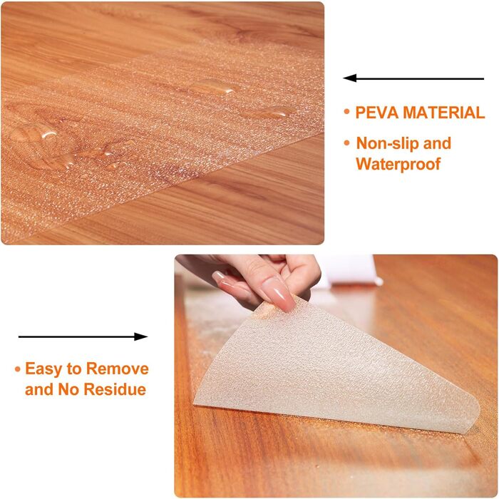 Килимочки на сходи Spurtar Antirutsch, прозорі, самоклеючі, 15 шт., 10 x 60 см