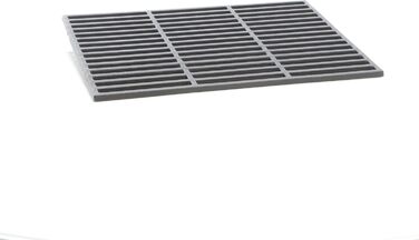 Чорний чавунний гриль-роштва для вугільного та газового гриля Wiltec, для BBQ, емальований гриль-вставка (45 x 35 см)