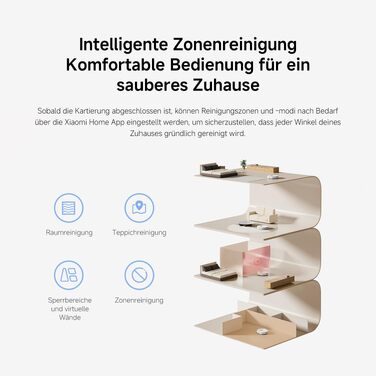 Робот-пилосос Xiaomi H40 з базою самоочищення, потужність всмоктування 10 000 Па