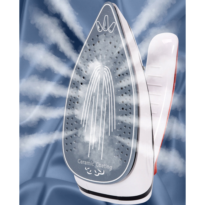 Дорожня праска 1100 Вт, складана, з керамічною підошвою та 3 режимами прасування