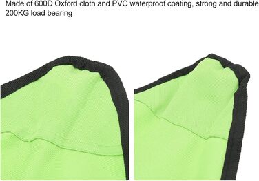 Складаний стілець-табурет, 200 кг, неслизький, стабільний, для відпочинку на природі, риболовлі, кемпінгу, пікніків (зелений)