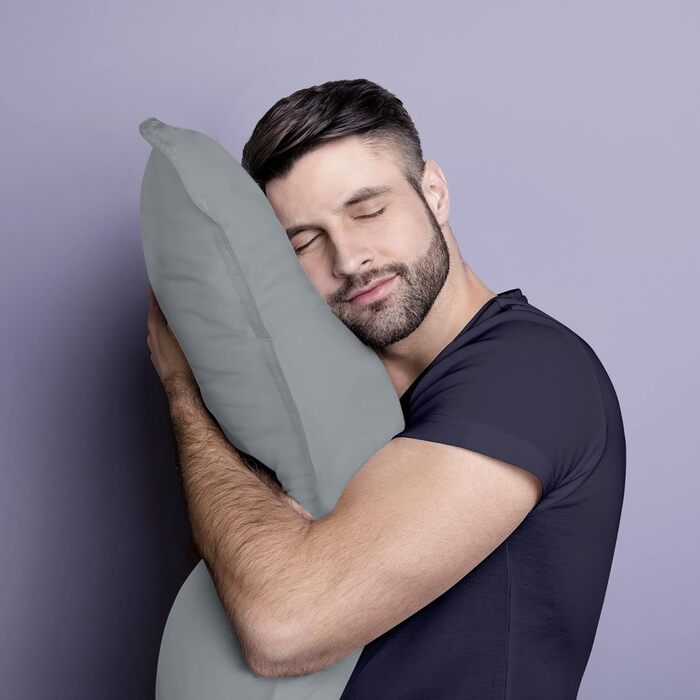 Utopia Bedding Pillow Set (2-Pack), 40 x 80 cm Sleeping Pillow, Breathable and Soft Pillow (Grey) 40x80 cm (2 Pack) Grey 2