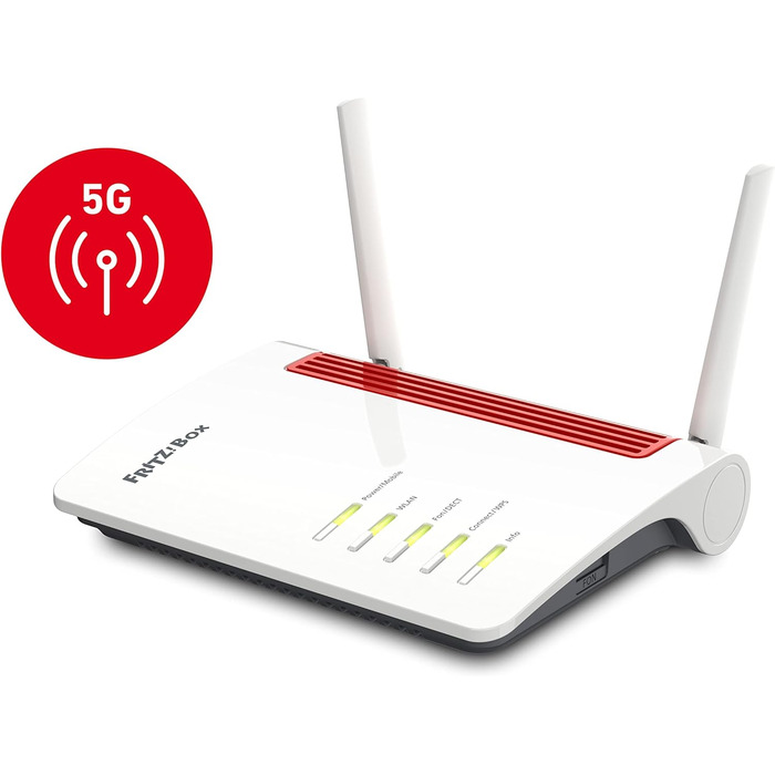 Роутер FRITZ!Box 6850 5G International: 5G, Wi-Fi 6, Gigabit LAN, DECT, USB 3.0