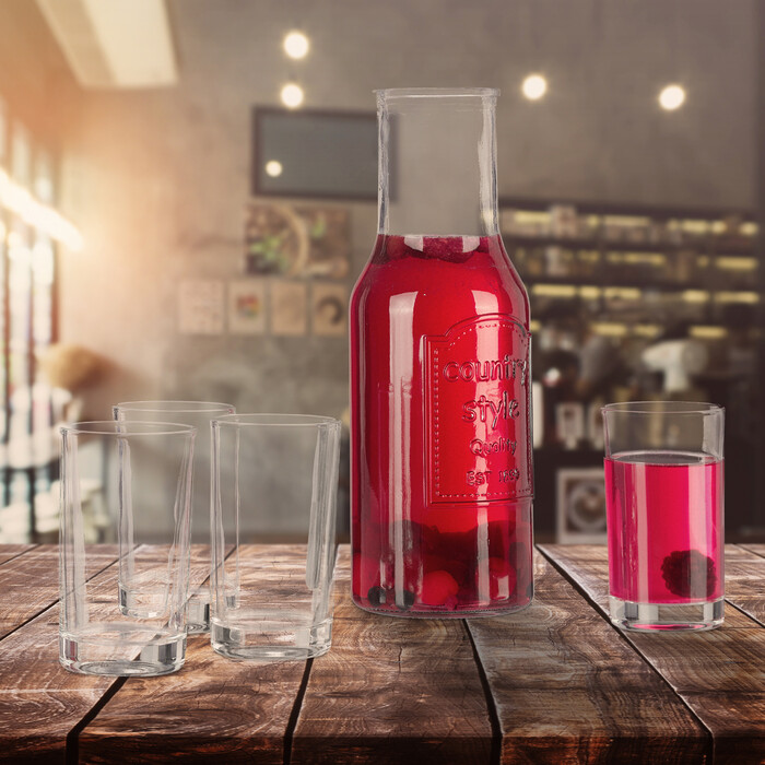 Relaxdays Water Carafe Set with Glasses